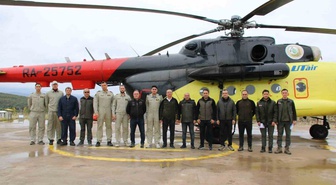 Kütahya Tavşanlı'da yangın söndürme helikopteri 2026 sezonundaki görevini tamamladı