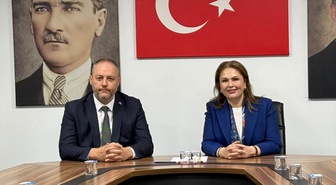 MHP Edirne İl Başkanı Biçer, AK Parti İl Başkanlığını ziyaret ederek İba ile görüştü