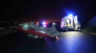 Nevşehir'de takla atan otomobilin 80 yaşındaki sürücüsü hayatını kaybetti.