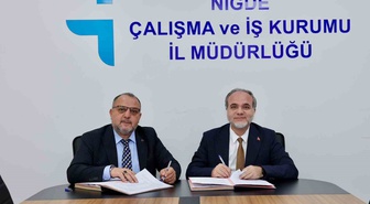 Niğde'de İŞKUR ve Ömer Halisdemir Üniversitesi 1001 öğrenci için protokol imzaladı