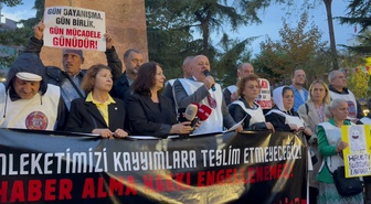 Trabzon Emek ve Demokrasi Platformu, Halk TV'ye kayyım atanmasını protesto etti
