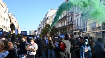 Fransa'daki protesto dalgası Belçika'yı da sardı! Brüksel'de 150 gözaltı, 5 polis yaralı