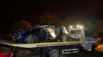Karabük'ün Safranbolu ilçesinde takla atan otomobilde 3 kişi yaralandı