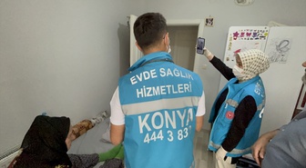 Konya'da 6 aydır yatalak hastaların engelli raporu evde yenileniyor