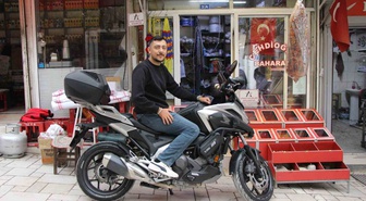 Merzifonlu genç, motosikletiyle 6 bin kilometreden fazla yol kat edip umreden döndü
