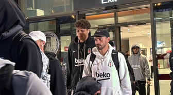 Beşiktaş, Trabzonspor maçı öncesi Trabzon'a gelerek otele hareket etti