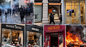 Fransa’da yüz milyonlarca Euro'luk hasar! Louis Vuitton’dan, Dior'a, Carrefour'dan Hugo Boss’a mağazalar yağmalandı