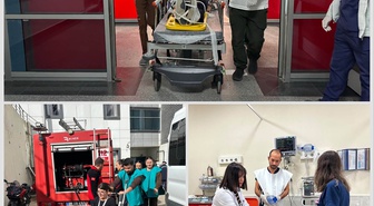 Kırklareli Eğitim ve Araştırma Hastanesinde siyah ve kırmızı kod tatbikatı yapıldı