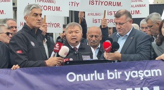 MSB, TSK ve Jandarmadaki sivil memurlar TÜİK önünde taleplerini sıraladı