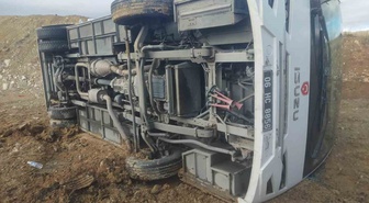 Sivas İmranlı'da cezaevi nakil aracı devrildi, 7 kişi yaralandı