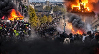 Ülke kaosa sürükleniyor! 1200 kişi gözaltına alındı, Macron'dan sert uyarı geldi