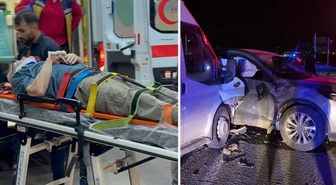 Adıyaman’da otomobil ile minibüs çarpıştı: 15 yaralı