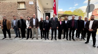 AK Parti ve MHP'nin Edirne il başkanları Muhtarlar Günü'nde muhtar derneklerine gitti