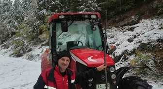 Bartın'da yılın ilk karı etkili oldu, Ardıç'ta kalınlık 10 santimetreyi buldu