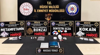 Düzce'de 33 uyuşturucu olayında 40 şüpheliye işlem yapıldı, 1 kişi tutuklandı