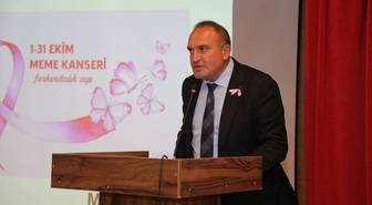 Edirne Belediyesi kadın personeline meme kanseri semineri düzenledi