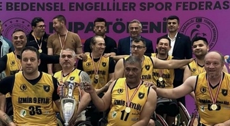 İzmir 9 Eylül tekerlekli basketbol takımı 1. Lig'de Süper Lig'i hedefliyor