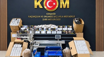 Kırşehir'de 30 bini dolu 172 bin makaron ele geçirildi, 1 zanlı gözaltına alındı
