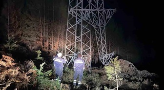 Sinop genelinde fırtına kaynaklı elektrik arızaları YEDAŞ ekiplerince giderildi