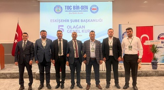 Yüksel Karabağ, Toç Bir-Sen Eskişehir Şubesi başkanlığına yeniden seçildi