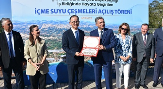 Antalya'da Çin finansmanıyla 20 içme suyu istasyonu hizmete girdi, toplam 55 oldu