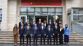 Aydın Başsavcısı ve Adalet Komisyonu heyeti Çine Adliyesi'ni inceledi