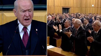 Bahçeli'den salonu ayağa kaldıran sözler! Partililer ayakta alkışladı