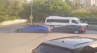 Başakşehir'de drift atarken başka araca çarpan sürücüye 140 bin lira ceza kesildi