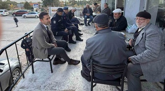 Bayburt'ta kaymakamlar esnafı ve köy sakinlerini dinledi, Yelpınar Göleti incelendi