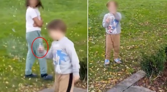 Düzce'de pes dedirten görüntü! Bir de el hareketi çekti