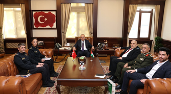 Emniyet Genel Müdürü Fidan, Filistin'in Ankara Büyükelçisi Abu Jaish'i kabul etti