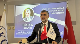 İstanbul'da 44 gümüş eşya sanatkarına KTB'den miras taşıyıcısı kartı verildi