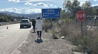 Karabük Eskipazar'da devrilen araçta kadın yolcu öldü, sürücü ağır yaralandı