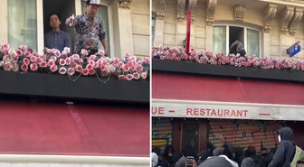 Paris'te restoran sahibinin göstericilere biber gazlı müdahalesi ters tepti