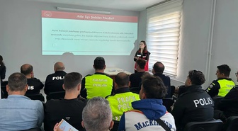Sinop'ta emniyet personeline 6284 kapsamında kadına şiddet bilgilendirmesi yapıldı