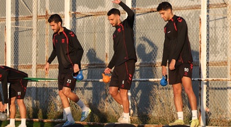 Sivasspor, Ümraniyespor deplasmanı hazırlığında taktik çalışma yaptı