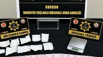 Sorgun'da iş yerine düzenlenen uyuşturucu operasyonunda 1 kişi cezaevine gönderildi