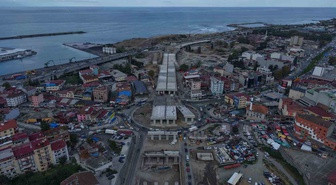 Trabzon'da Değirmendere Viyadüğü yükseliyor, kazık imalatında sona gelindi
