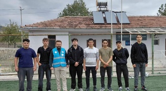 Amasya Göynücek'te liseli öğrenciler dostluk ve kardeşlik futbol maçında buluştu