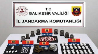 Balıkesir'de 13 ilçede uyuşturucu operasyonunda 46 şüpheli yakalandı