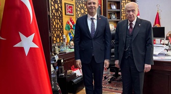 Kırklareli Belediye Başkanı Derya Bulut, Ankara'da Bahçeli'yi ziyaret etti