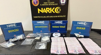 Ordu'nun Altınordu ilçesinde uyuşturucu operasyonlarında 4 şüpheliden 3'ü tutuklandı