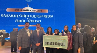 Tekirdağ Şehit Metin Arslan Kız Anadolu İmam Hatip Lisesi Türkiye birincisi oldu