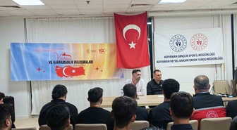 Adıyaman'da gaziler, Veysel Karani KYK Yurdu'nda öğrencilerle buluştu