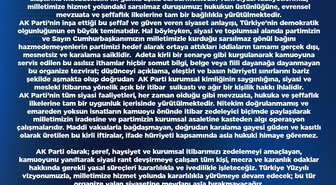 AK Parti Kayseri, asılsız sosyal medya iddialarına yasal süreç işletecek