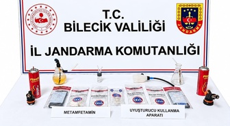 Bilecik Bozüyük'te jandarma operasyonunda yaklaşık 10 gram metamfetamin ele geçirildi