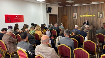 Çan'da Ekim Ayı Okul Güvenliği Toplantısı Kaymakam Şimşek başkanlığında yapıldı