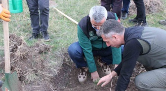 DSİ 24. Bölge Müdürlüğü ile Erzurum Orman Bölge Müdürlüğü fidan dikimine başladı