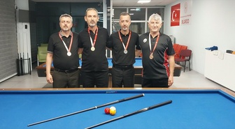 Edirne'de 3 Bant Bilardo Turnuvası'nda Ünal İrci birinci oldu, 33 sporcu katıldı