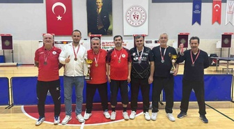 KBÜ personel takımları masa tenisinde il şampiyonasında birinci ve ikinci oldu